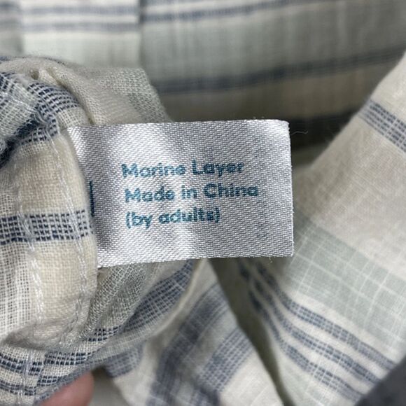 Marine Layer Stretch Selvage Men’s Short Sleeve Shirt size Marge (M/L) - Picture 10 of 10